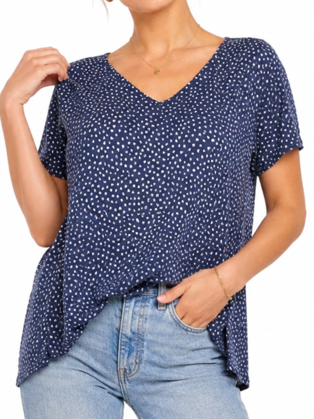 Grayson Blouse Womens M Lightweight Flowy Cottagecore Casual Summer Whimsy Top‎